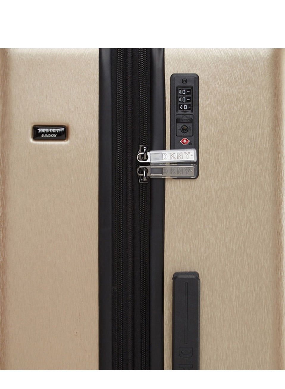 Dkny New Yorker Hardside Luggage on Wheels for Unisex | Ultra Lightweight ABS on with Spinner Wheels 4 Color Champagne