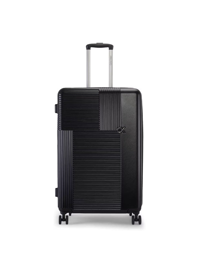 Calvin Klein Astoria Hardside Luggage on Wheels for Unisex | Ultra Lightweight ABS with 4 Spinner Wheels | Color Black