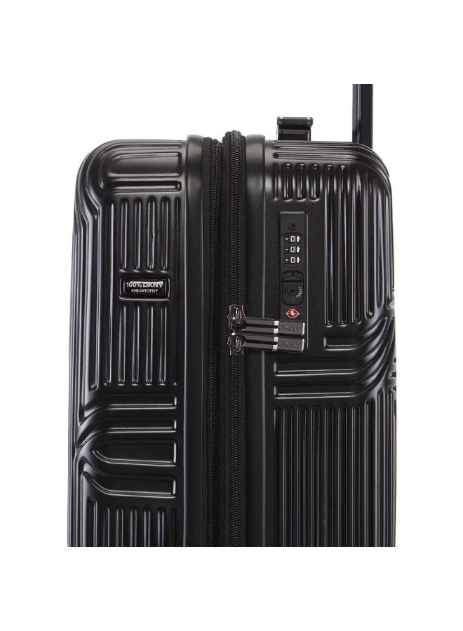 DKNY City Scape Hardside Luggage on Wheels for Unisex | Ultra Lightweight ABS with Spinner Wheels 4 Color Black