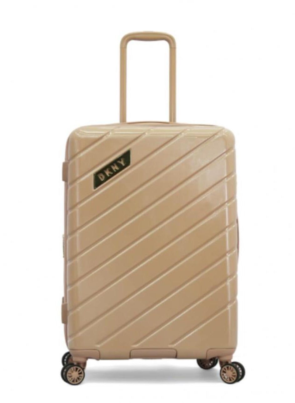 Bias HS Hard Case Luggage Trolley for Unisex ABS Lightweight 4 Double Wheeled Suitcase With Built In TSA Type Lock Color Cappuccino