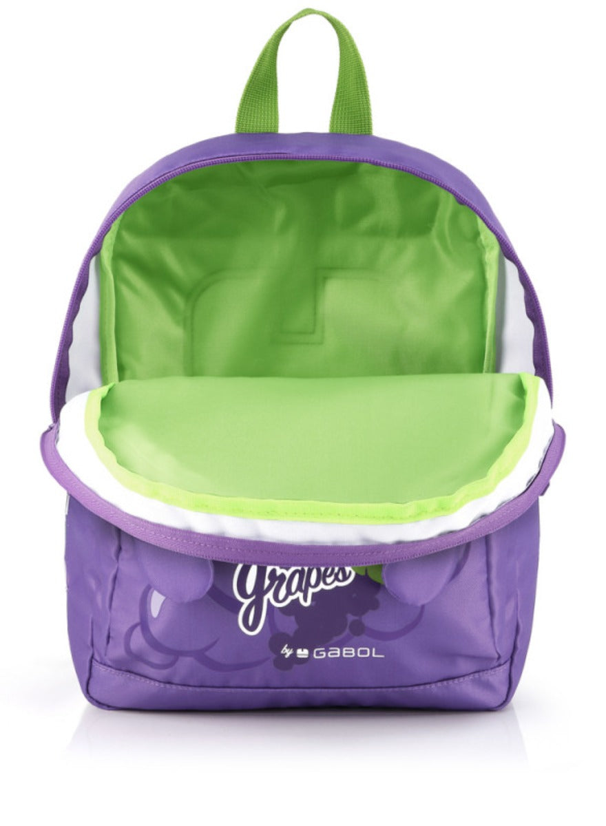 Gabol Tutti Frutti Kids Backpack Lightweight Children's Nursery School Bag for Preschool Boys Girls Theme Grapes