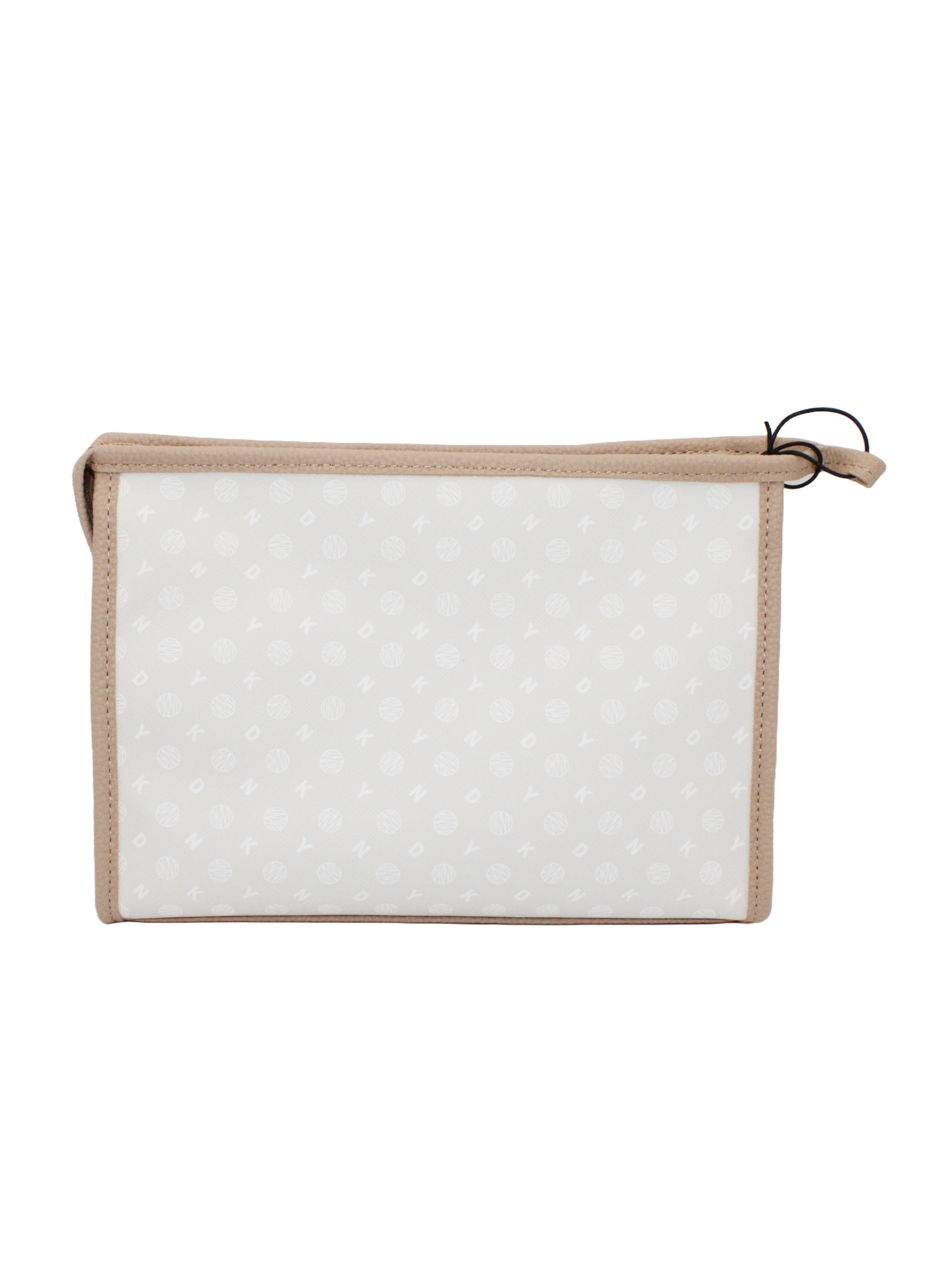 DKNY Legacy T Stand Cosmetic Bag, Travel Make up Bag Small, Small Waterproof and Lightweight Cosmetic Bag Storage Bag, Small Makeup Bag, Travel Toiletry Bag