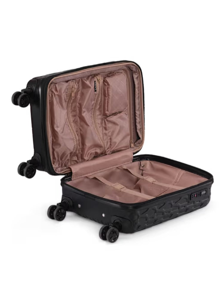 DNA Hardside Luggage on Wheels for Unisex | Ultra Lightweight ABS on with Spinner Wheels 4 Color Black
