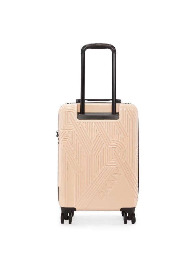 DKNY City Scape Hardside Luggage on Wheels for Unisex | Ultra Lightweight ABS with Spinner Wheels 4 Color Pale Peach