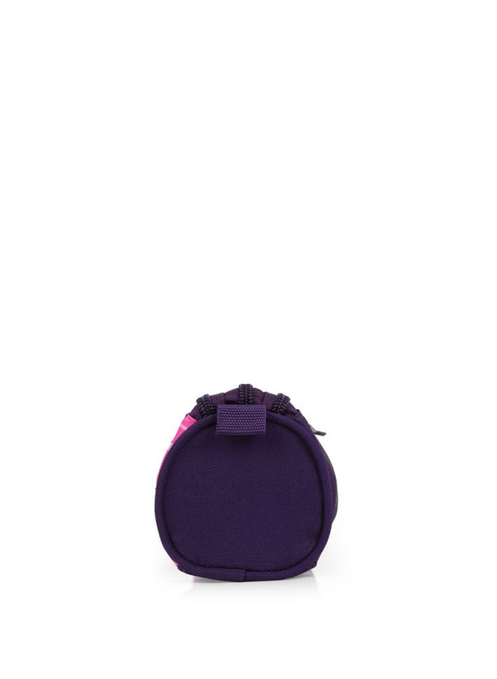 Pink Printed Pencil Case Zippered Closure