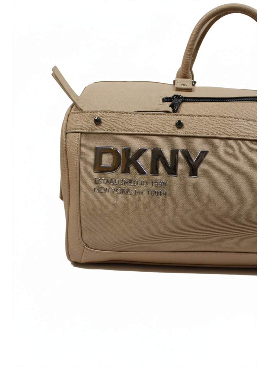 Dkny Rivets Duffle Bag for Unisex | Ultra Lightweight Wheels 2 Color Cork