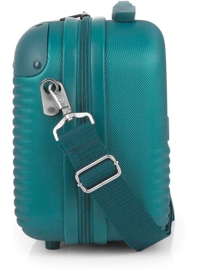 Gabol Balance Luggage ABS + PP Hardshell Clearance Luggage bag Hardside Lightweight Durable Carry On Suitcase Sets, Spinner Wheels, TSA Lock 20/24/28in (Turquoise, Beauty Case)
