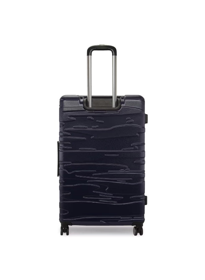 Calvin Klein State Of Flow Hardside Luggage on Wheels for Unisex | Ultra Lightweight ABS with 4 Spinner Wheels | Color Midnight Navy
