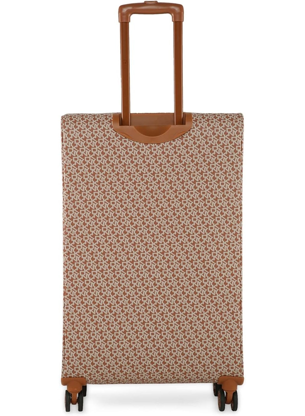 DKNY Signature Stripe Softside Luggage on Wheels for Unisex | Ultra Lightweight ABS on with Spinner Wheels 4 Double Wheel (MAPLE, 28 Inch)