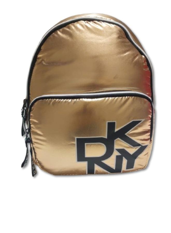 DKNY Skylight Down Space Backpack – Gold – Stylish Lightweight Travel & Daily Use Bag