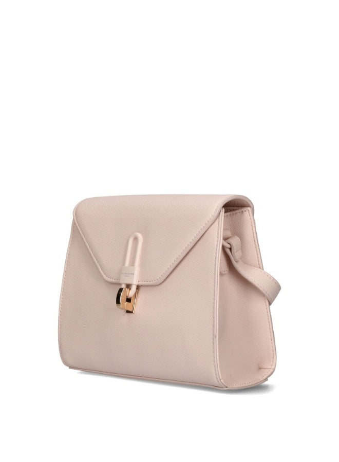 David Jones Shoulder Bag for Women, faux Leather Hobo Crossover Fashion Handbag Purse Color COCONUTCREAM