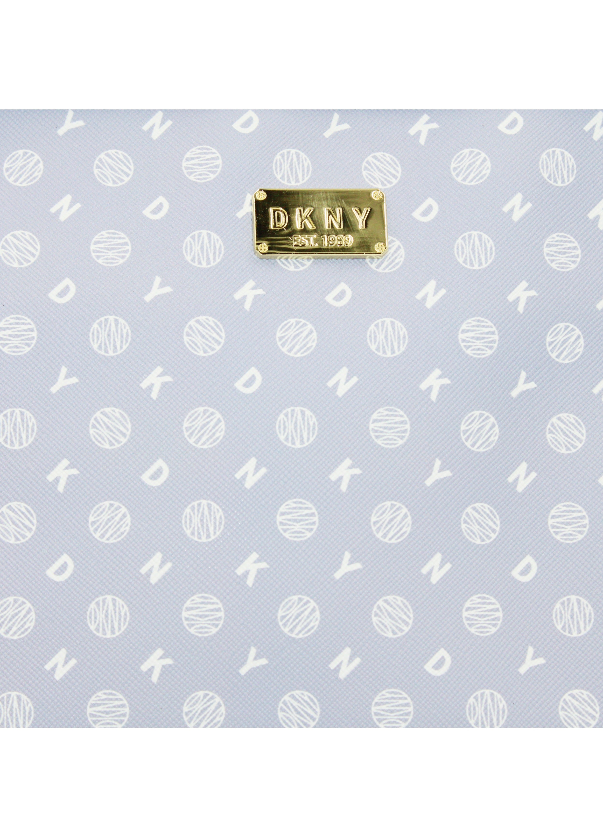 DKNY Legacy T Stand Cosmetic Bag, Travel Make up Bag Small, Small Waterproof and Lightweight Cosmetic Bag Storage Bag, Small Makeup Bag, Travel Toiletry Bag