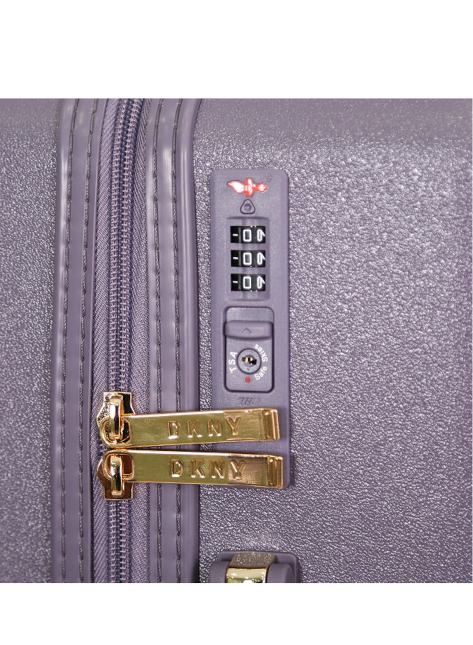 Dkny Allure Hardside Luggage on Wheels for Unisex | Ultra Lightweight ABS on with Spinner Wheels 4 Color Black/Rose Pulm