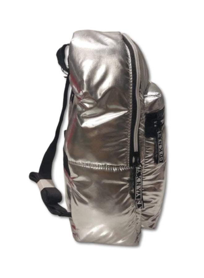DKNY Skylight Signature Backpack – Silver – Lightweight Stylish Daily & Travel Bag