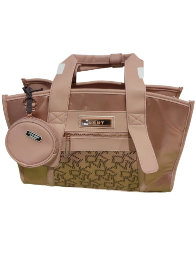 DKNY AFTERHOURS Unisex Weekender Travel Bag, Venus Rose Logo Print