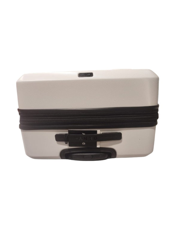 DKNY ECHO Hardside Luggage on Wheels for Unisex | Ultra Lightweight ABS on with Spinner Wheels 4 Color White