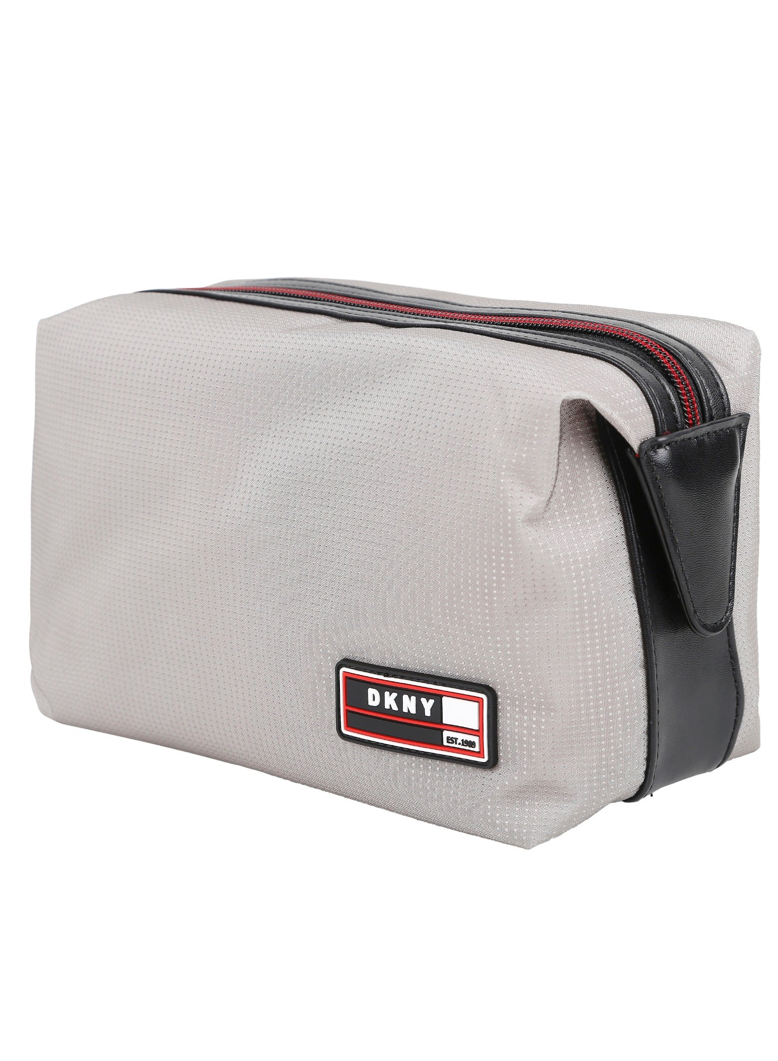 DKNY Men's Dopp Kit Grey Toiletry Bag