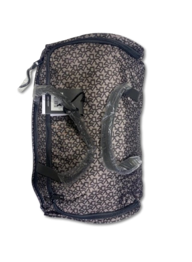 DKNY Vintage Signature Wheeled Duffle Bag – Iron/Smoke Color | One-Size Travel Duffle with Wheels & Telescopic Handle