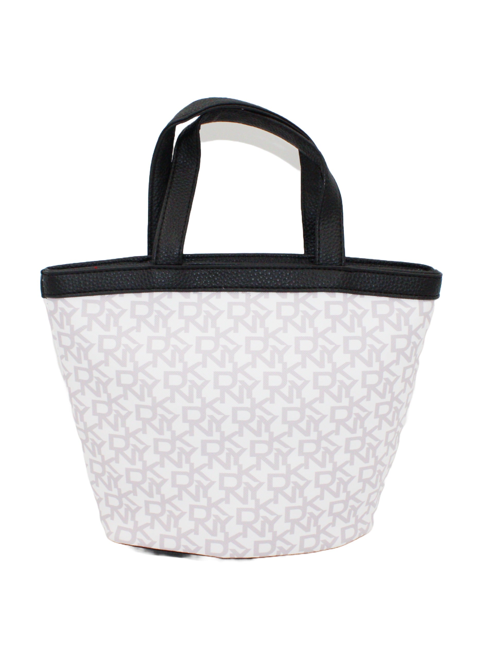 DKNY Signature Stripe 2.0 Mini Tote Cosmetic Bag, Travel Make up Bag Small, Small Lightweight Cosmetic Bag Storage Bag, Small Makeup Bag, Travel Toiletry Bag