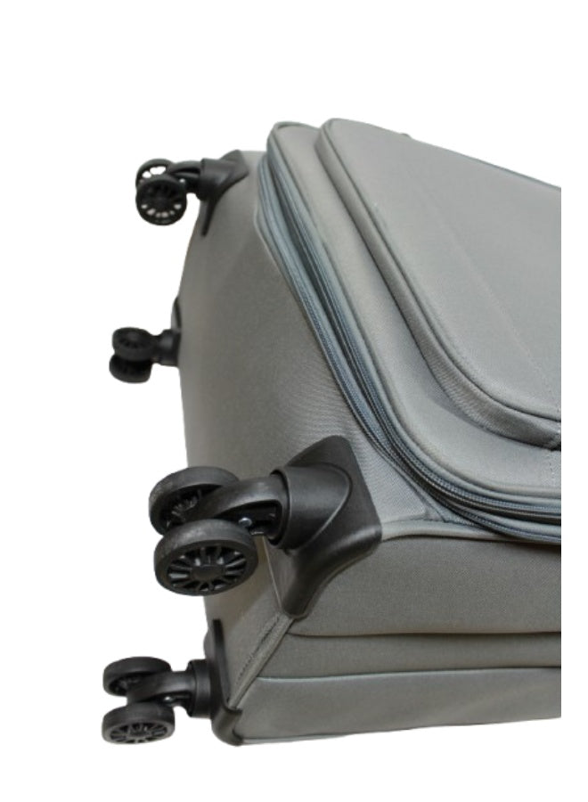 DKNY Established Softside Luggage on Wheels for Unisex | Ultra Lightweight ABS on with Spinner Wheels 4 Color Charcoal