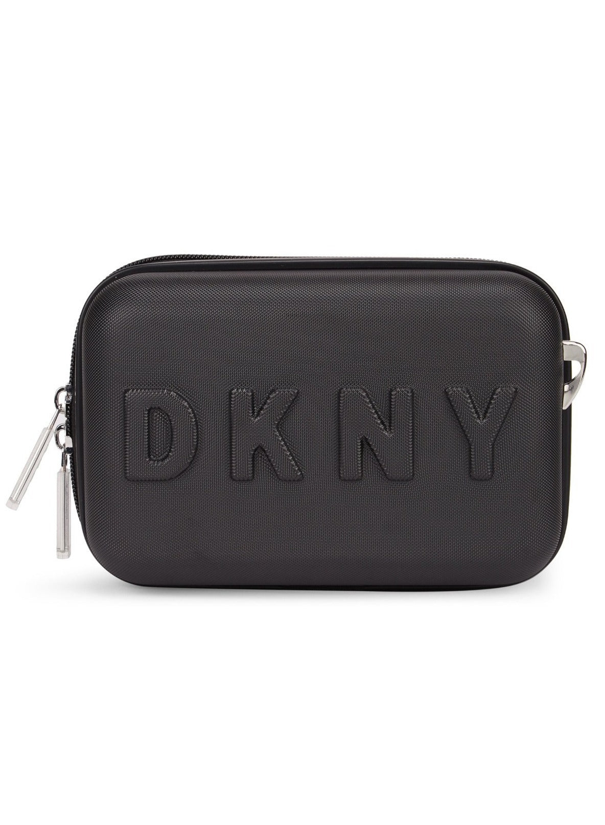 DKNY Trademark Beauty Case Makeup Travel Lighted Case, Cosmetic Bag Organizer Professional Adjustable Divider Storage, Waterproof Portable Make up Train Box Accessories