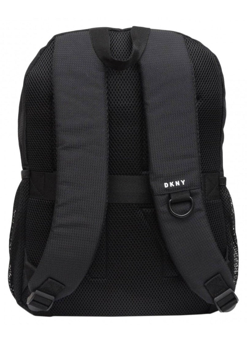 DKNY Venture Business Travel Daypack Laptop Backpack for Men Women and Teens (Black)