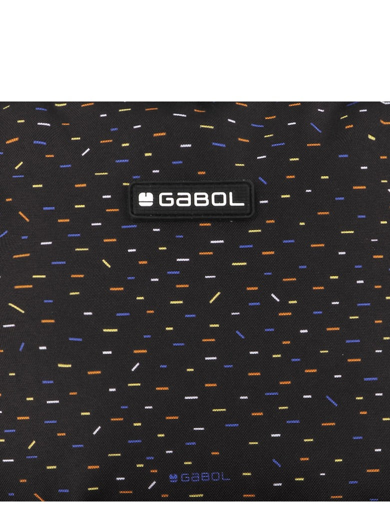 Black Printed Pencil Case Zippered