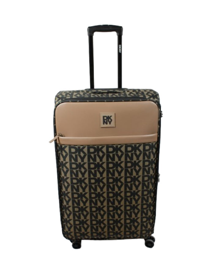 DKNY New Era Softside Luggage on Wheels for Unisex | Ultra Lightweight ABS on with Spinner Wheels 4 Color Mushroom