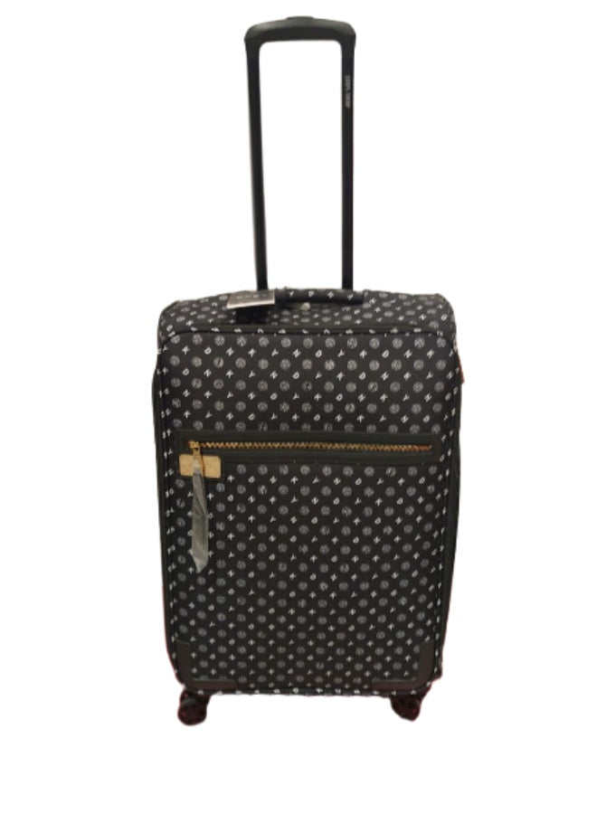 DKNY Legacy Hardside Luggage on Wheels for Unisex | Ultra Lightweight ABS on with Spinner Wheels 4 Color Black/White
