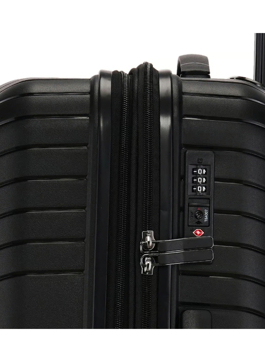 Calvin Klein Sustain 2.0 3-Piece Hardsided Luggage Set on Wheels for Unisex | Ultra Lightweight ABS with Spinner Wheels 4 Color Black