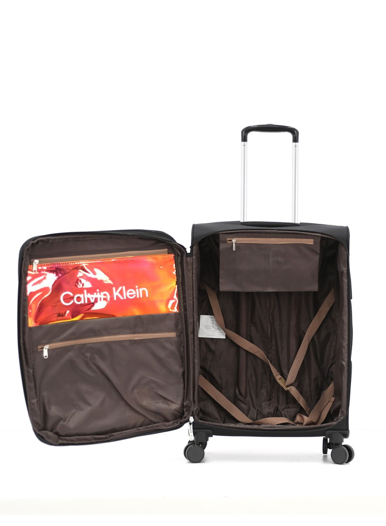 Solana Softside Spinner Luggage On Wheels, Ultra Lightweight, 4 Double Wheels