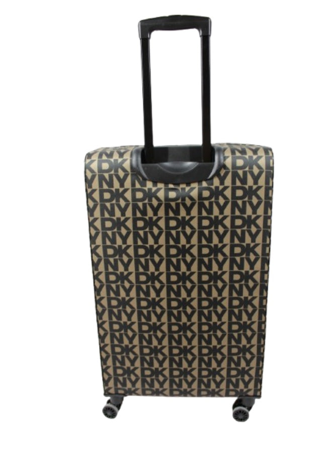 DKNY New Era Softside Luggage on Wheels for Unisex | Ultra Lightweight ABS on with Spinner Wheels 4 Color Mushroom