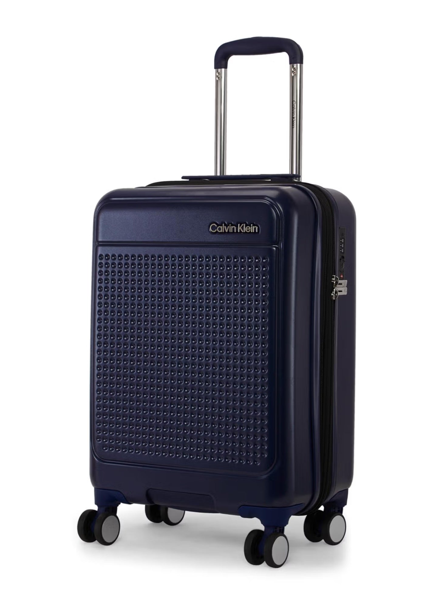 Calvin Klein In Stereo Hardside Luggage on Wheels for Unisex | Ultra Lightweight ABS with 4 Spinner Wheels|Color Midnight Navy