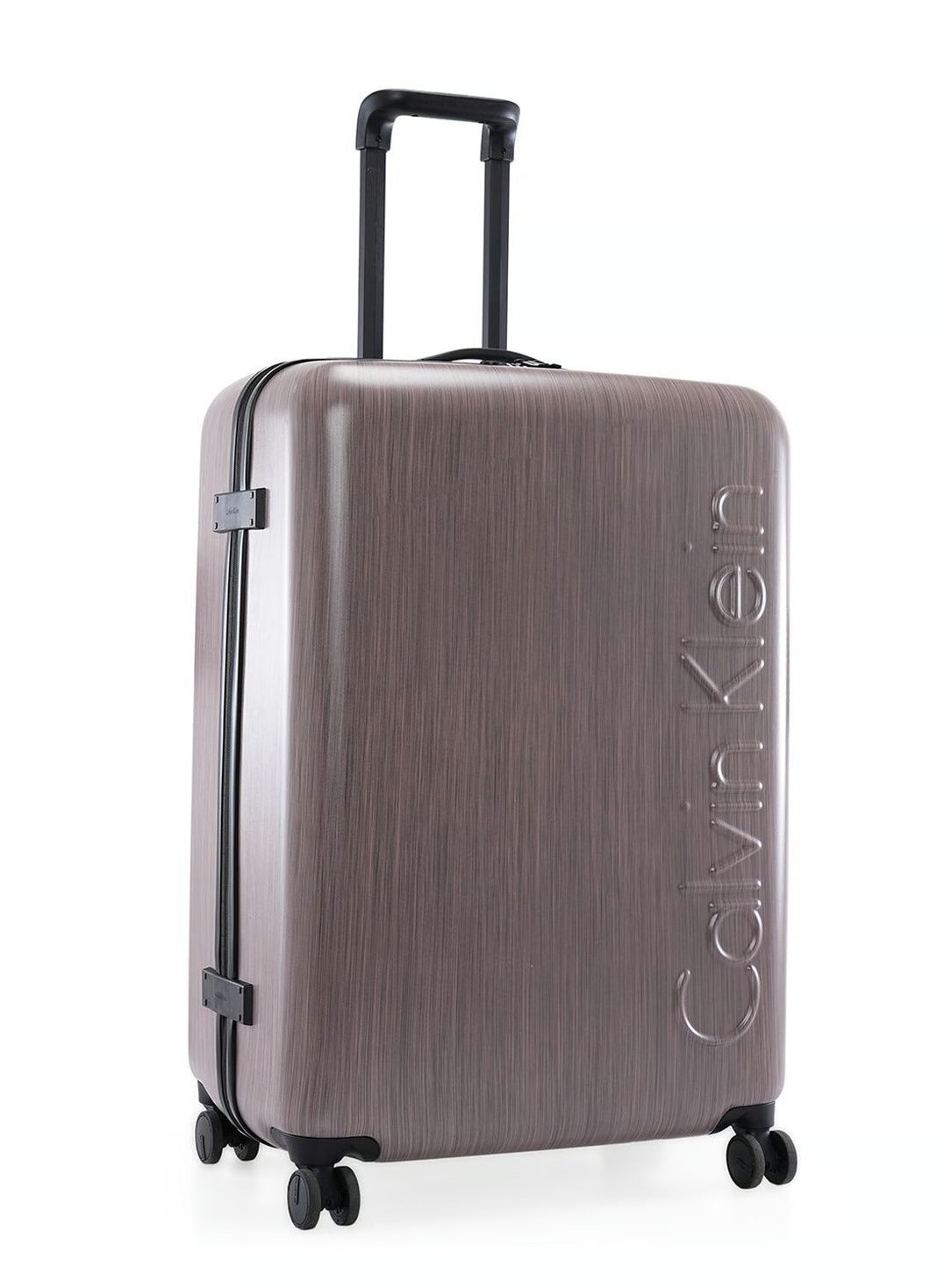 Calvin Klein South Hampton Hardside Spinner Luggage On Wheels, Ultra Lightweight ABS, 4 Double Wheels