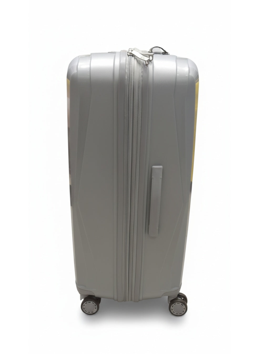 Gabol Queens Large Hard Shell Suitcase – 75cm Trolley Luggage, Lightweight ABS Material, 4-Wheel Spinner, TSA Lock – Plata/Silver