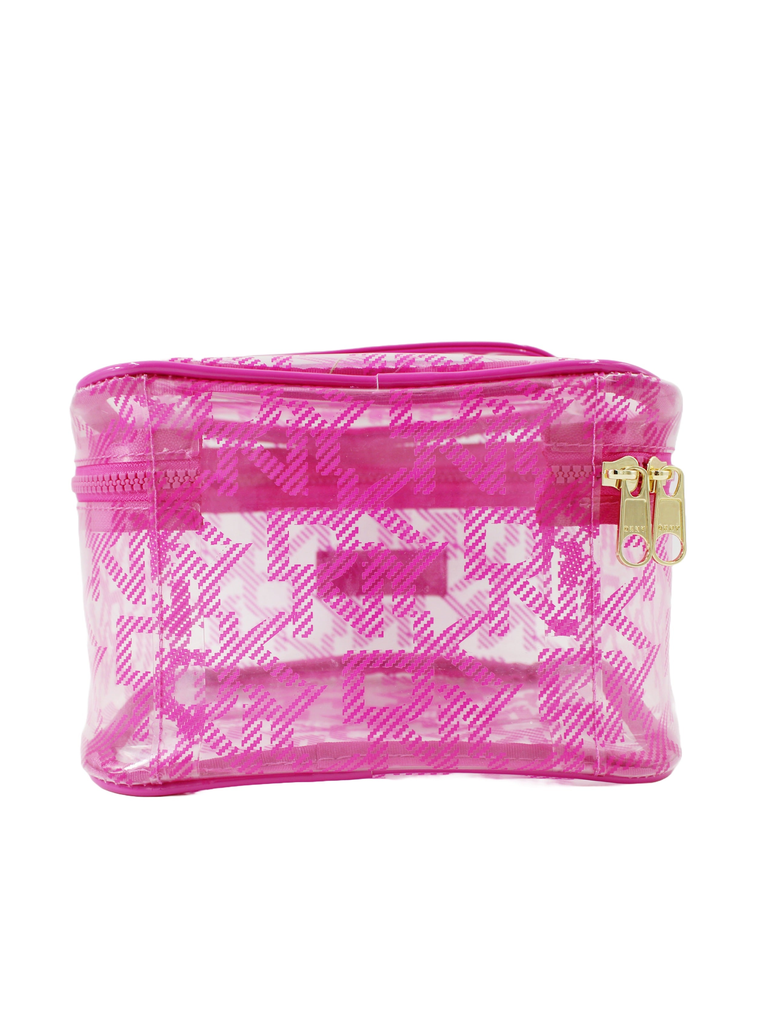 DKNY Lucid Dream Train Case Cosmetic Bag, Travel Make up Bag Small, Small Lightweight Cosmetic Bag Storage Bag, Small Makeup Bag, Travel Toiletry Bag