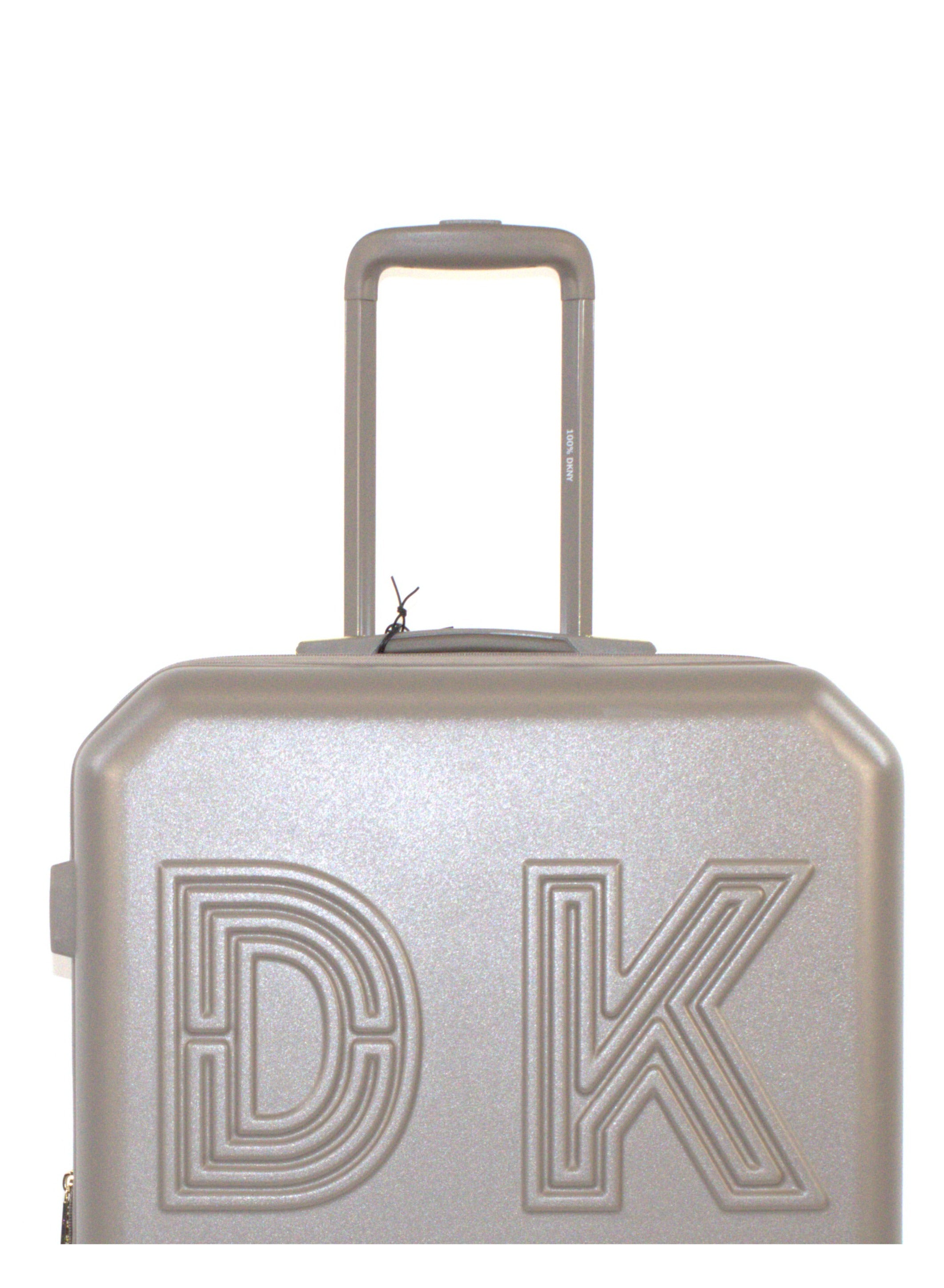 Dkny Remix Hardside Luggage on Wheels for Unisex | Ultra Lightweight ABS on with Spinner Wheels 4 Color Ash