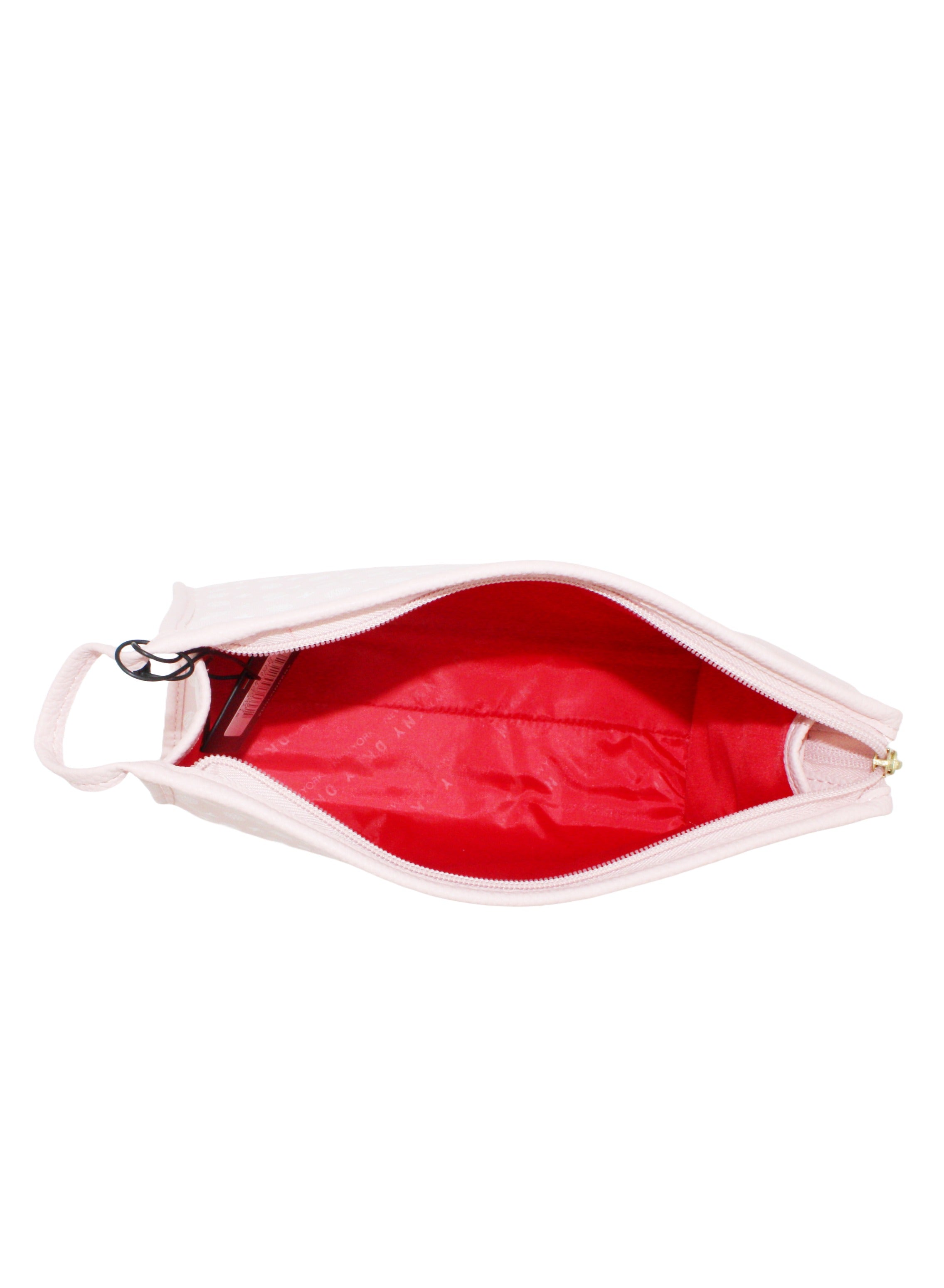 DKNY Legacy T Stand Cosmetic Bag, Travel Make up Bag Small, Small Waterproof and Lightweight Cosmetic Bag Storage Bag, Small Makeup Bag, Travel Toiletry Bag