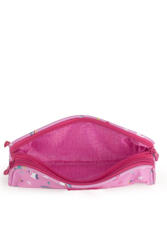 Pink Printed Pencil Case Unicorn