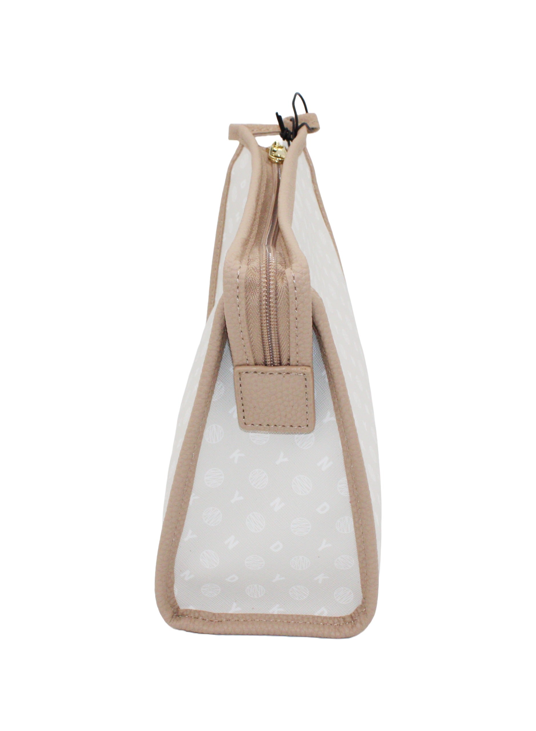 DKNY Legacy T Stand Cosmetic Bag, Travel Make up Bag Small, Small Waterproof and Lightweight Cosmetic Bag Storage Bag, Small Makeup Bag, Travel Toiletry Bag