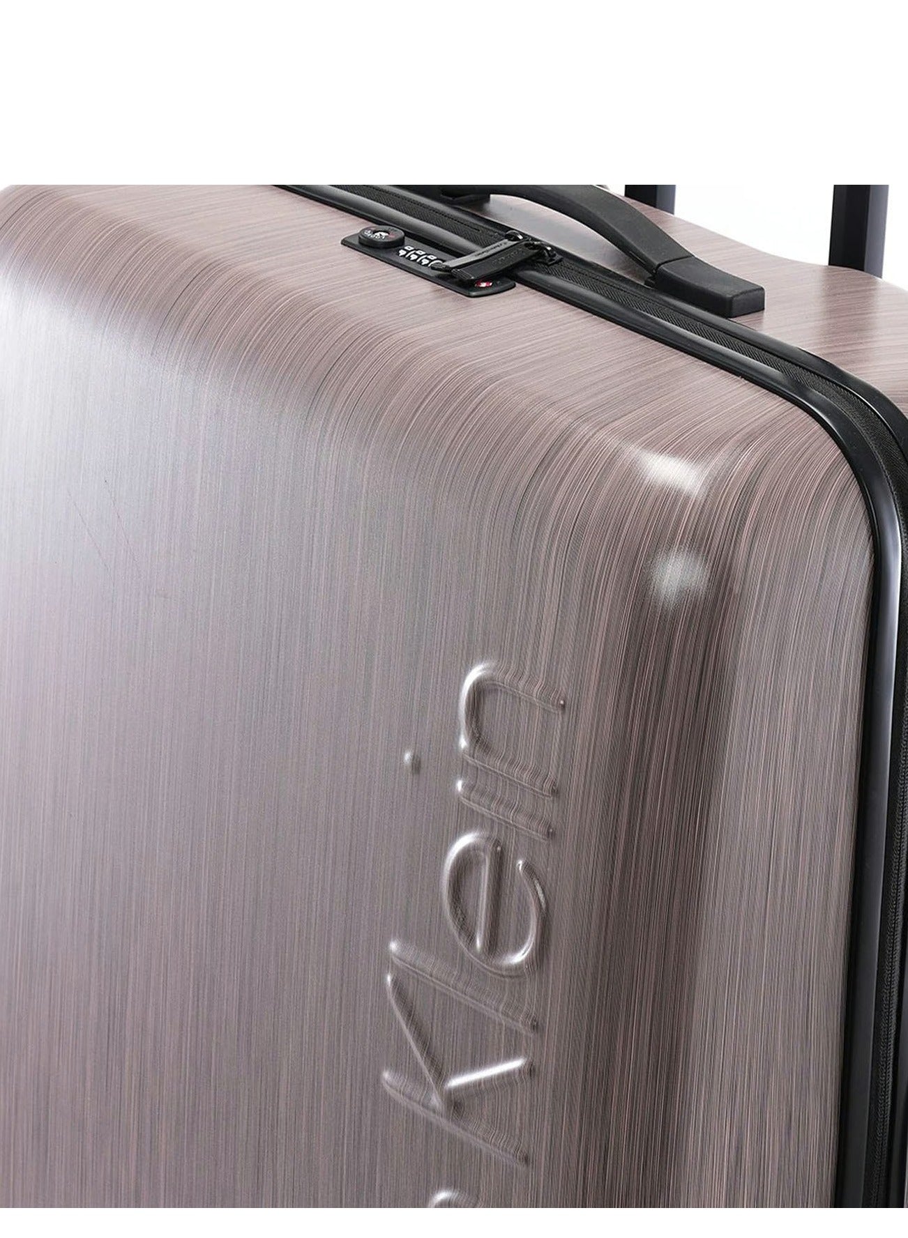 Calvin Klein South Hampton Hardside Spinner Luggage On Wheels, Ultra Lightweight ABS, 4 Double Wheels