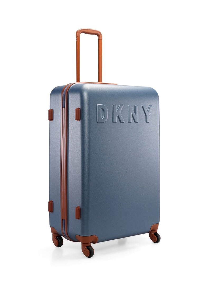 Dkny Promo Intl PM1 Hardside Luggage on Wheels for Unisex | Ultra Lightweight ABS on with Spinner Wheels 4 Color Denim