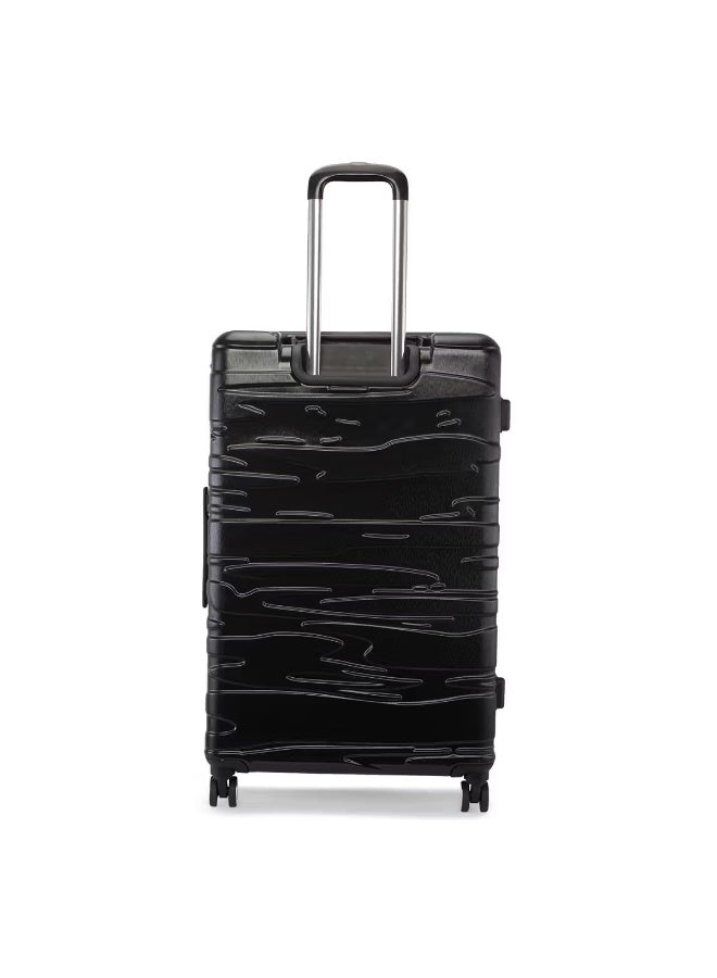 Calvin Klein State Of Flow Hardside Luggage on Wheels for Unisex | Ultra Lightweight ABS with 4 Spinner Wheels | Color Black