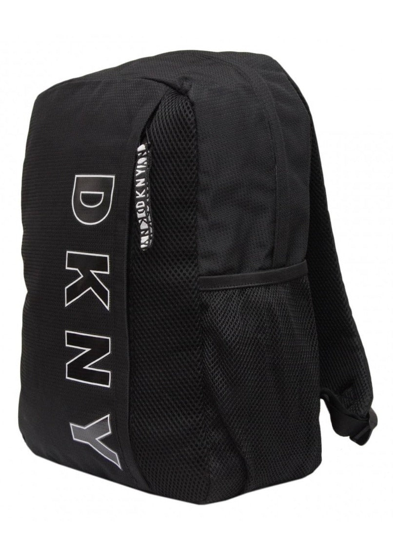 DKNY Venture Business Travel Daypack Laptop Backpack for Men Women and Teens (Black)