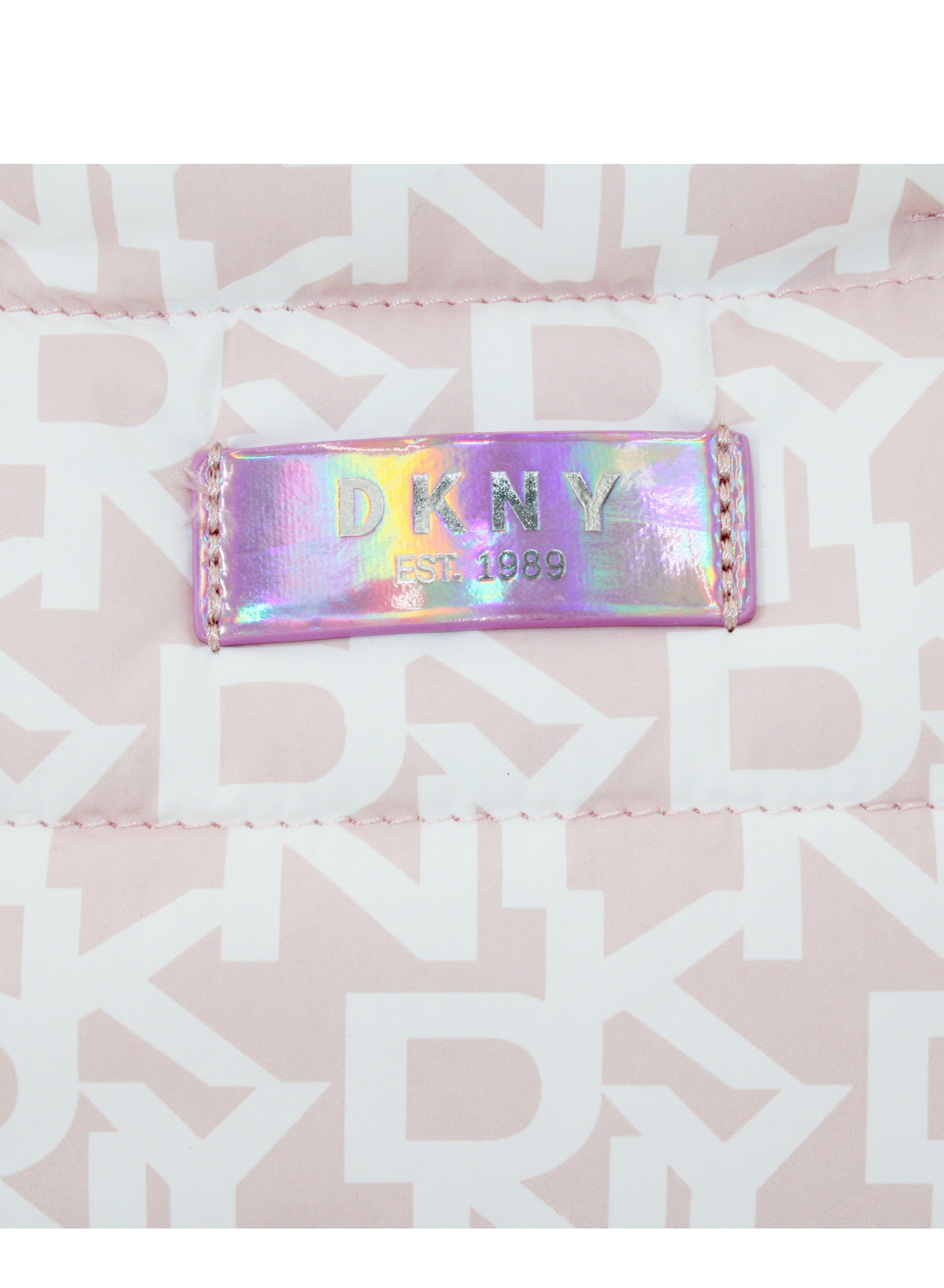 DKNY Signature Puffer Mini Tote Cosmetic Bag, Travel Make up Bag Small, Small Lightweight Cosmetic Bag Storage Bag, Small Makeup Bag, Travel Toiletry Bag