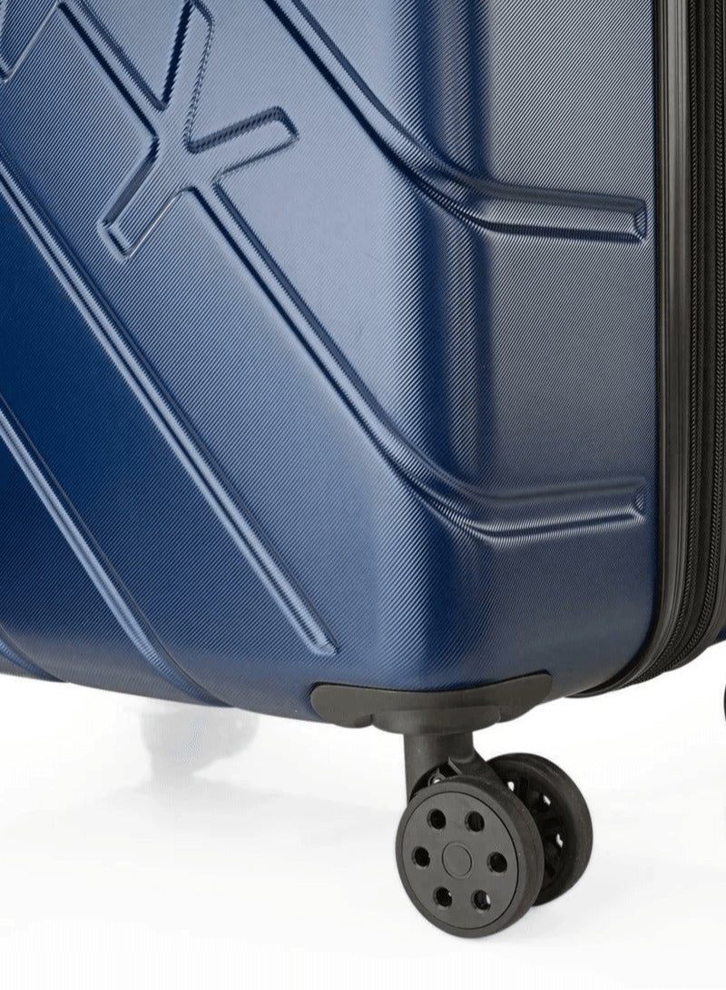 Side Tracked Hardside Luggage on Wheels for Unisex | Ultra Lightweight ABS on with Spinner Wheels 4 Color Blue