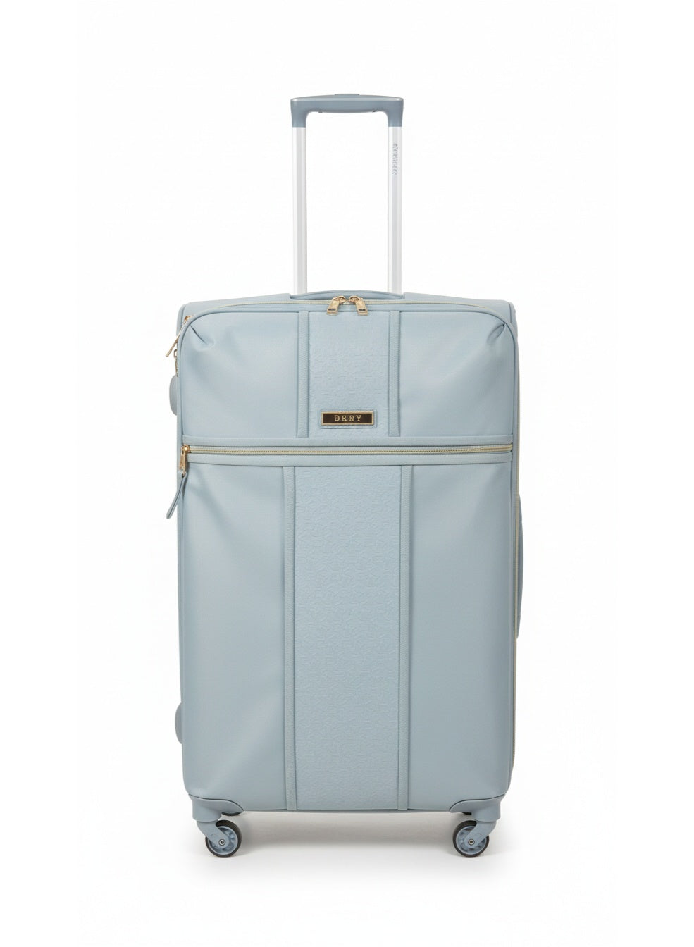 DKNY Autograph Large Check-In Trolley Bag | 28-Inch Softside Spinner Suitcase | Ashley Blue