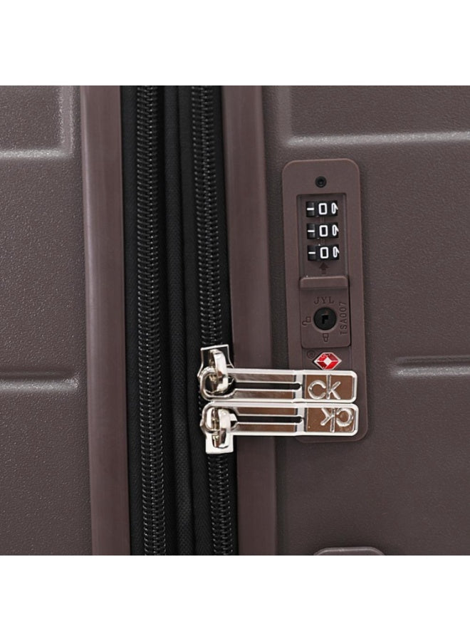 Palisades Hardside Luggage on Wheels for Unisex | Ultra Lightweight ABS on with Spinner Wheels 4 Color Brown