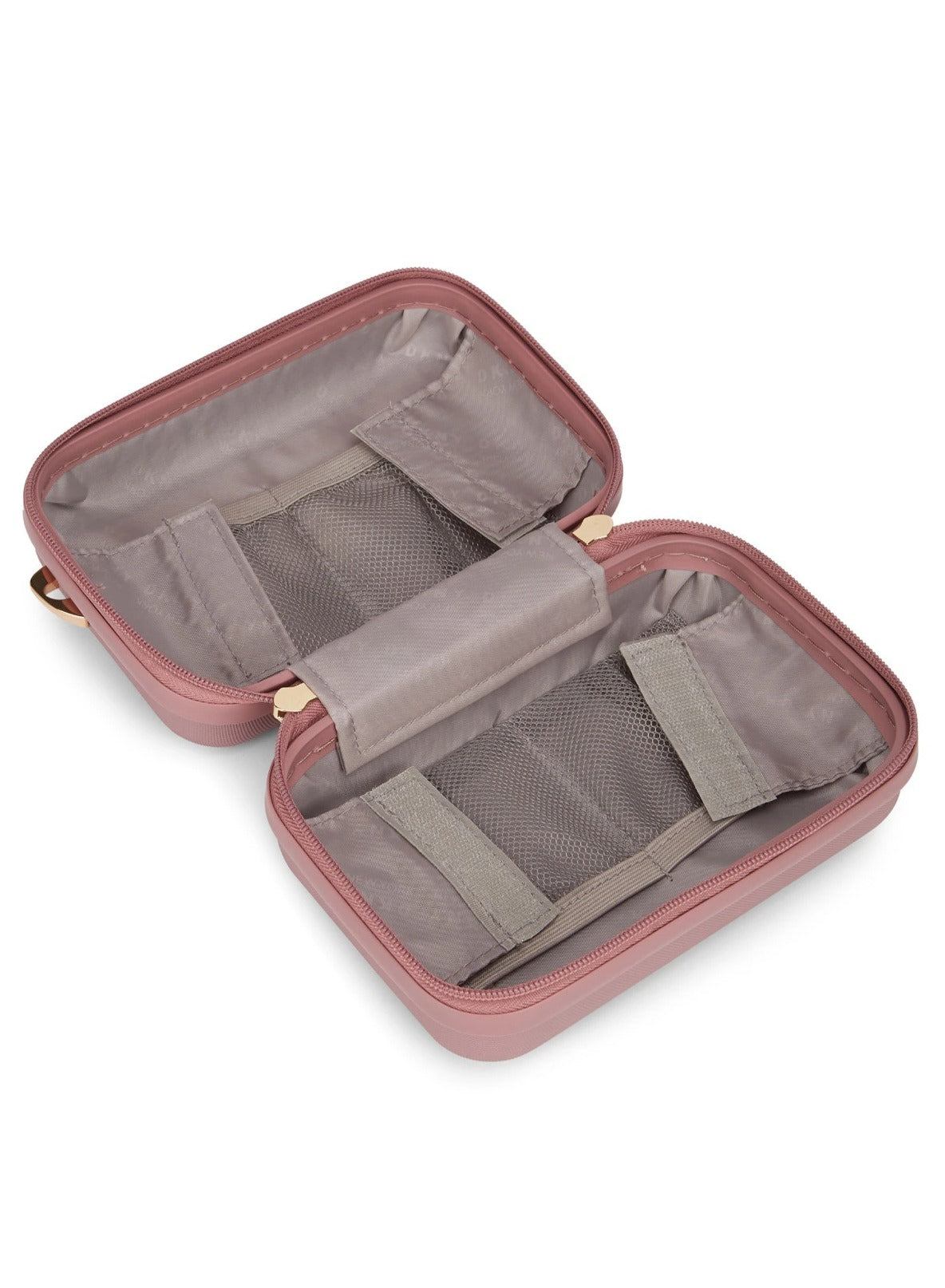 DKNY Allure Beauty Case Makeup Travel Lighted Case, Cosmetic Bag Organizer Professional Adjustable Divider Storage, Waterproof Portable Make up Train Box Accessories