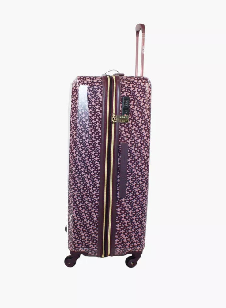Signature HS Hardside Luggage on Wheels for Unisex | Ultra Lightweight ABS on with Spinner Wheels 4 Color VINTAGE ROSE/ AUBERGINE